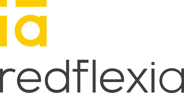 Logo redflexia vertical color
